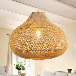 Natural Handmade <b>Rattan</b> Lampshade Supplier Eco Friendly Decorative Boho <b>Light</b> <b>Shade</b> Durable Lightweight from Vietnam - Product Image 6