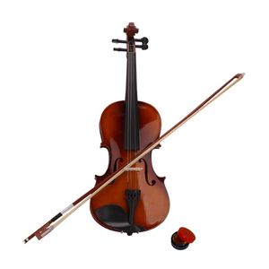 Nouvel ensemble de violon acoustique 4/4 fait main avec colophane naturelle et archet pour étudiants, idéal pour les joueurs de violon électrique - Product Image 1
