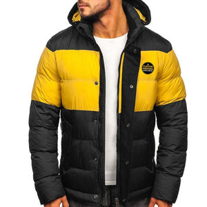 2026 Custom Logo New Design Contrast Quilted Puffer Jacket Stand Collar Windbreak Outdoor Thick Casual Jacket Men - Product Image 4