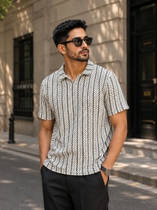 Nueva Camiseta Polo a Rayas de Polialgodón para Hombre, Cuello Polo, Manga Corta, Logotipo Personalizado Disponible al Mejor Precio - Product Image 3
