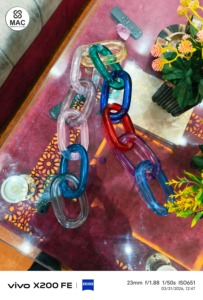 Eslabones de Cadena de Resina Epoxi Transparentes Grandes y Coloridos para Colgar en la Pared, para Proyectos Personalizados, Acabado Pulido - Product Image 2