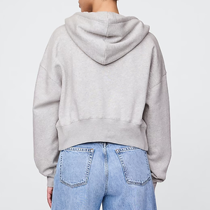 PIHA SPORTS Men's Winter Casual Double Terry Fleece Hoodie Solid Color Warm Windproof Breathable Eco-Friendly Stylish Zip - Product Image 6