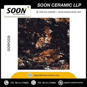 Brazil Black Price 600x600 High Gloss Porcelain Floor Tiles for Living Room Use - Product Image 4
