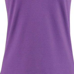 Polo de Manga Corta para Mujer, Diseño 2026, Color Morado, Tejido de Poliéster, Estilo Casual, Largo Regular - Product Image 4