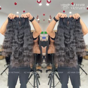 Listo para enviar Cabello crudo Sin procesar Natural Ondulado Cabello virgen vietnamita Vendedores Mejor precio Cutícula alineada Cabello humano - Product Image 4
