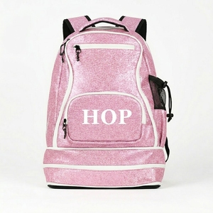 Custom Cheerleading Glitter Backpack for Girls Personalized Cheer Bag with Rhinestone <b>Bow</b> <b>Large</b> Capacity Dance Sports Backpack - Product Image 2