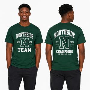 Camisetas Bordadas al por Mayor para Equipos, Uniformes Deportivos Escolares de Algodón y Poliéster, Camisetas con Logotipo Personalizado, Proveedor OEM de Exportación de Fábrica - Product Image 1