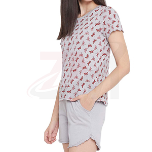 Camiseta de algodón estampada para mujer, informal, holgada, transpirable, de tela suave, ropa de calle de verano, moda gráfica, uso diario - Product Image 3