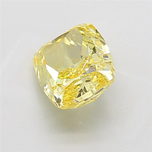 Diamant synthétique IGI CVD de laboratoire, taille coussin, 9 carats, jaune vif fantaisie, pour la fabrication de bijoux MAISHA DIAM Y-C7 - Product Image 1