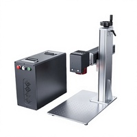 Máquina de Marcado Láser de Fibra Portátil Compacta con Pantalla de Cámara CCD y Láser JPT de 30W 60W
