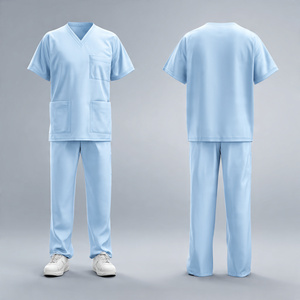 Professional <b>Doctors</b> Uniform Medical Scrub Suits Nursing Scrub Suit <b>Set</b> - Product Image 4