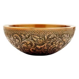 Trending and Blossom Design Made By Brass Bowl Used for Home Decor Silver Color Modern Design and Good Quality - Product Image 1