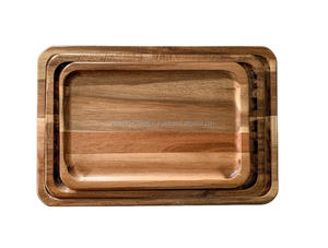 Antique Wood Luxury Classic Design <b>Large</b> Square <b>Serving</b> <b>Tray</b>-SAMI HANDICRAFTS for Home & Restaurant Use - Product Image 4