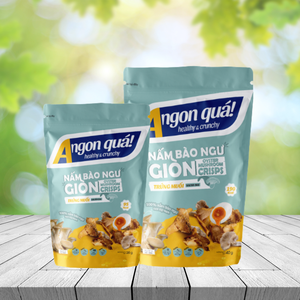 Vietnam Factory Crunchy Oyster Mushroom Salted Egg Flavor Healthy Natural Snack OEM ODM Available 20g Pack - Product Image 6