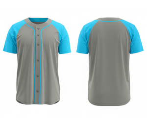 Camiseta de Béisbol Transpirable Sublimada Personalizada para Equipos |   Uniforme de Béisbol para Equipo con Logotipo y Números Personalizados |   Poliéster Transpirable - Product Image 6