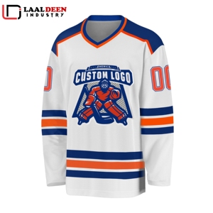 Maillots de hockey sur glace personnalisés par sublimation, uniformes d'équipes internationales pour hommes, femmes et jeunes, coupe ajustée, vêtements de hockey sur glace de haute qualité - Product Image 4