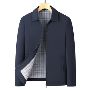 Chaqueta Ligera de Lujo para Hombre, Estilo Universitario, con Capucha, Resistente al Viento, para Primavera, 100% Poliéster, Color Sólido, Cómoda - Product Image 6