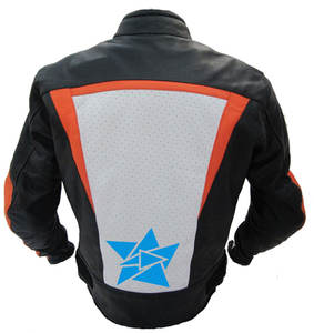 Chaqueta de Motociclismo de Verano de Alta Calidad, de Cuero, Talla Grande, con Estampado Frontal, Impermeable, con Protección - Product Image 3