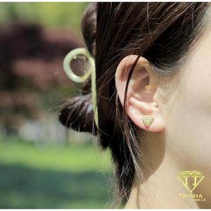 Pendientes de Plata de Ley 925 con Moissanita en Forma de Diamante, Joyería de Lujo Brillante de Primera Calidad para Minoristas - Product Image 2