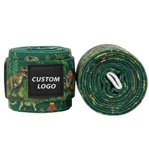 Nouvelles bandes de boxe pour enfants, couleur unie, robustes, confortables, en coton durable, accessoires d'entraînement de boxe. - Product Image 1