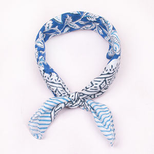 Pañuelo Bandana Multicolor de Algodón Transpirable Ecológico Hecho a Mano, Estilo Bohemio de Lujo, Accesorio Vintage para el Cuello y el Cabello - Product Image 5