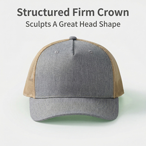 Private Label Leather Patch Trucker <b>Hats</b> Custom Woven Label <b>Cap</b> ODM Wholesale Custom Trucker <b>Hats</b> High Quality Mesh Back - Product Image 4