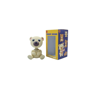 <b>Cute</b> Eco-Friendly Bobblehead Teddy <b>Bear</b> Figurine Christmas Home Decoration for Car Dashboard Office Desk Kids Table - Product Image 5