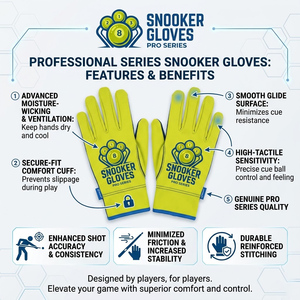 High Quality Pool Gloves with Smooth Fit Design Adjustable Lightweight Polyester/Lycra for Snooker Practice Competition Sessions - Product Image 6