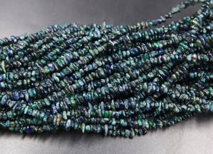 Perles d'opale éthiopienne noire naturelle multi-arc-en-ciel, opale à forme brute non taillée, environ. 6x2MM à 4x3MM Longueur de 16 pouces - Product Image 3