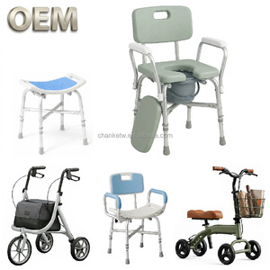 Chaises de douche et de toilette modernes en alliage d'aluminium personnalisées OEM Taïwan, équipement de sécurité pour salle de bain avec service de marquage personnalisé - Product Image 1