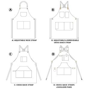 Fábrica OEM ODM Impermeable Durable Barra DE TRABAJO Barbacoa Soldadura Pesado Cuero genuino Delantales 2017 - Product Image 6
