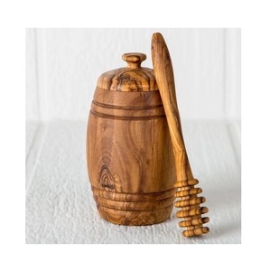 Wooden Modern Handcrafted <b>Honey</b> Stirring Stick with Lid for Bottle and Box Use Eco-Friendly Made by Apex Align - Product Image 1