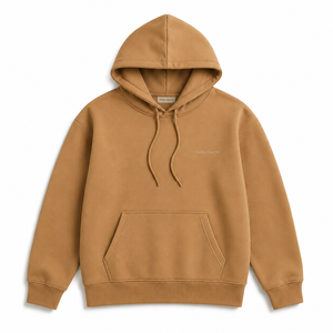 Sudadera con Capucha Unisex Color Camel Marrón, Sudadera con Capucha de Forro Polar Premium, Bolsillo Tipo Canguro, Logotipo Personalizado, Sudadera de Moda Urbana - Product Image 1
