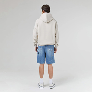 Sudadera con Capucha de Felpa para Hombre, 400 g/m², 100% Algodón, Estilo Hip Hop, Hombros Caídos, Estampado Personalizado, Sudadera con Capucha Gruesa - Product Image 6