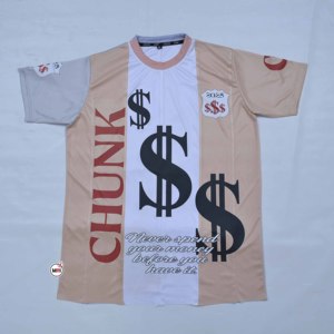 ชุดเสื้อยืดและกางเกงขาสั้นสไตล์สตรีทสำหรับผู้ชาย ลายพิมพ์สัญลักษณ์ดอลลาร์ แขนสั้น คอกลม ทรงปกติ ผ้าถัก พร้อมปรับแต่งได้ - Product Image 5