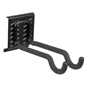 Metal <b>Wall</b> Mounted Double Hook for <b>Wall</b> <b>Rail</b> Storage System Capacity 45lbs Metal Sports Equipment Storage Hook GAPGAR008 - Product Image 1