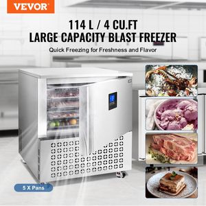 Attrezzatura commerciale di refrigerazione della cucina 114L Blast Freezer con 5 vassoi Blast Chiller per frutti di mare e Gelato - Product Image 2