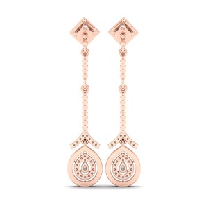 Boucles d'oreilles pendantes REYES en argent sterling 925 de haute qualité avec diamants de laboratoire CVD HPHT pour femmes, fabrication sur mesure OEM ODM, bijoux fins - Product Image 4