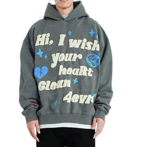 Sudaderas con Capucha de Invierno Personalizadas de Lujo y Alta Calidad al por Mayor, Sudaderas de Hombre con Hombros Caídos, Mezcla de Algodón Premium de Gran Peso - Product Image 2