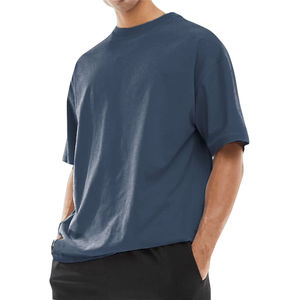 เสื้อยืดคอตตอนผสมคุณภาพพรีเมียมสำหรับผู้ชาย เนื้อผ้านุ่ม สวมใส่สบาย คอกลม เหมาะสำหรับใส่ทุกวัน - Product Image 2