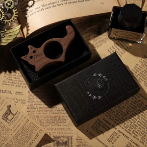 Soporte de Anillo para el Dedo para Leer Libros, Sujetador de Dedos de Madera - Product Image 1