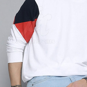 Sudadera Sencilla de Diseño Minimalista para Hombre, Color Sólido, Uso Diario, Manga Larga, Cuello Redondo - Product Image 4