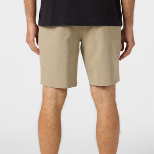 Shorts Bermuda Homme Kaki Uni Taille Haute avec Cordon de Serrage Logo Avant Tissu Oxford Polyester/Coton Séchage Rapide Décontracté - Product Image 4