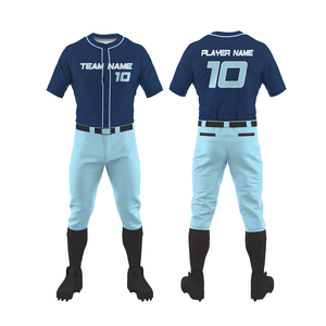 Men's Light Blue Baseball Pants Black Belt <b>Socks</b> Set <b>Moisture</b> Wicking Eco-Friendly Polyester Ankle Length Uniform Adults Custom - Product Image 3