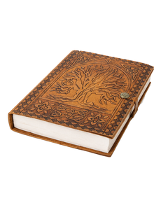 Diario de Cuero Árbol de la Vida – Cuaderno Hecho a Mano con Diseño de Nudo Celta, Cierre de Botón, Encuadernación Vintage, Venta al por Mayor - Product Image 1