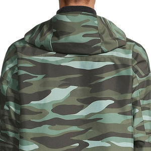 Chaqueta Cortavientos de Lona Gruesa para Hombre, con Cuello Alto y Exterior de Nailon, Personalizada OEM, para Invierno - Product Image 3