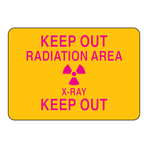 Señal de Advertencia de Radiación de Rayos X Brady para Laboratorios y Hospitales - Product Image 2
