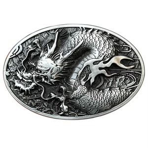 Boucles de <span class=keywords><strong>ceinture</strong></span> détachables et ajustables en forme de dragon chinois pour hommes, en laiton massif ou en alliage de zinc vintage, personnalisables, vente en gros - Product Image 1