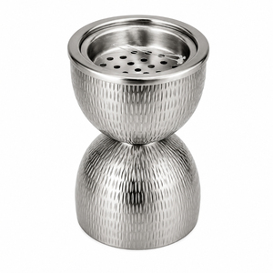 Brûleur à Bakhoor en Acier Inoxydable, Mabkhara Arabe en Métal, Porte-Encens en Forme de Sablier pour Oud et Charbon, Idéal pour la Décoration de la Maison au Ramadan, Meilleur Prix - Product Image 1