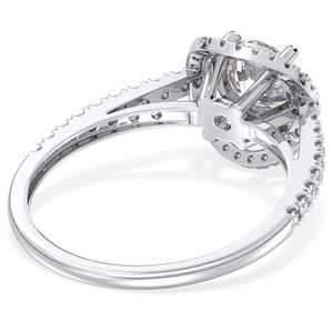 Anillos de Compromiso REYES Originales de Plata de Ley 925 con Moissanita Certificada por GRA, Precio al por Mayor, Regalo de Boda, Joyería Fina - Product Image 4